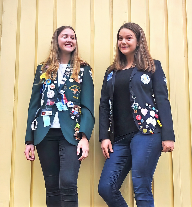 Rotary nuorisovaihto-oppilaita